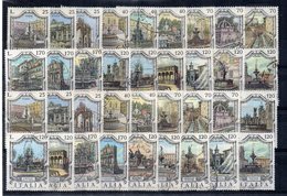 Italia  - Repubblica - Anni Vari - Architettura - Lotto 36 Francobolli Serie Fontane - Usati - Vedi Foto - (FDC19260) - Collections
