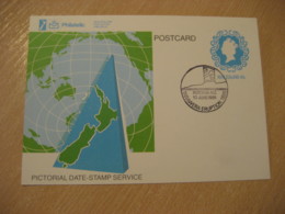 ROTORUA 1986 Mount Tarawera Eruption Volcano Cancel Card NEW ZEALAND Geology Geologie - Volcanos