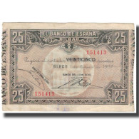 Billet, Espagne, 25 Pesetas, 1937-01-01, KM:S563, TTB - 25 Peseten