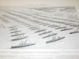 PHOTO  LA FORMIDABLE FLOTTE BRITANNIQUE 1914 - Boats
