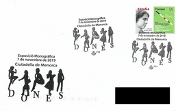 SPAIN. POSTMARK WOMAN. CIUTADELLA DE MENORCA 2019 - Autres & Non Classés