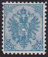 Bosnia, Issue 1900/1, 25 Hel., Thin Paper, Perforation 10 1/2, Hardly Visible Hinge Remnant - Bosnia And Herzegovina
