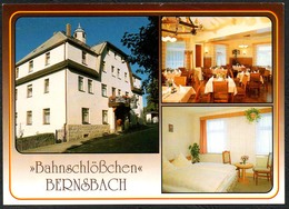 D2609 - TOP Bernsbach Bahnschlößchen Gaststätte - Bild Und Heimat Reichenbach - Qualitätskarte - Bernsbach
