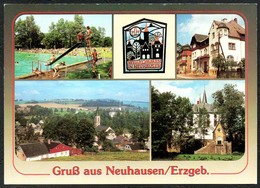 D2613 - Neuhausen Freibad - Bild Und Heimat Reichenbach - Qualitätskarte - Neuhausen (Erzgeb.)