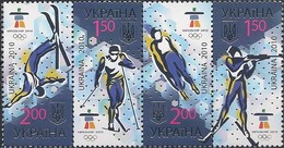 UKRAINE - STRIP OF FOUR VANCOUVER'2010 WINTER OLYMPIC GAMES 2010 - MNH - Invierno 2010: Vancouver