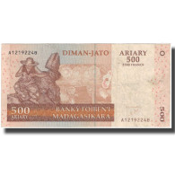 Billet, Madagascar, 500 Ariary, 2004, KM:88a, TB+ - Madagaskar