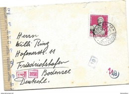 150 - 20 - Enveloppe Envoyée De St Gallen / Suisse En Allemagne 1944 - Censure - WO2