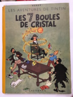 TINTIN HERGE LES 7 BOULES DE CRISTAL E.O. 1948 BELGIQUE  TITRE EN BLUE B2 - Tintin