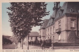 (71) LE CREUSOT . La Mairie Et Le Boulevard H.P. Schneider - Le Creusot