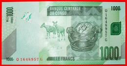 + OKAPI (2005-2013): CONGO DEMOCRATIC REPUBLIC ★ 1000 FRANCS 2013! UNC CRISP! LOW START★ NO RESERVE! - Demokratische Republik Kongo & Zaire