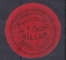 CHOCOLAT& CACAO CAILLER, Broc - Matasellos Generales