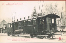 Chemins De Fer-Railway- Les Locomotives-ALLEMAGNE- Voiture Automotrice à Trolley-Chemin De Fer D'ISARTHAL-SUISSE - Equipment