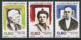 Luxemburgo 2014  Yvert Tellier Nº  1956/58 ** Personajes (3v) - Nuovi