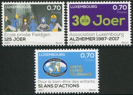 Luxemburgo 2017  Yvert Tellier Nº  2066/68 ** Serie Conmemorativa (3v) - Unused Stamps