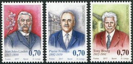 Luxemburgo 2017  Yvert Tellier Nº  2063/4 ** Personalidades De Luxemburgo (3v) - Unused Stamps