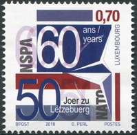 Luxemburgo 2018  Yvert Tellier Nº  2104 ** 60 Años De La NSPA En Luxembourg - Nuevos