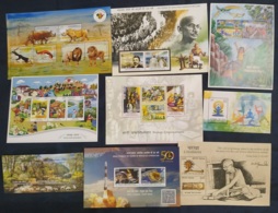 India 2015 Year Pack Of 9 M/s On Mahatma Gandhi Wildlife Yoga Space Joints Issue MNH - Annate Complete