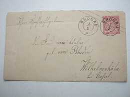 GRONAU , Klarer Stempel Auf Ganzsache , Oben Unauff. Einrisschen - Postal  Stationery