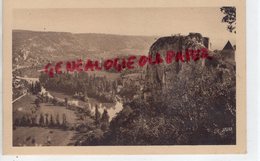 46 - SAINT CIRQ LAPOPIE- ST CIRQ LAPOPIE- LE ROCHER ET LE VILLAGE DE TOUR DE FAURE   - QUERCY  LOT - Saint-Cirq-Lapopie