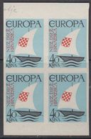 Europa Cept 1966 Croatia "Exile" 1v Bl Of 4 IMPERFORATED ** Mnh (45852) - 1966