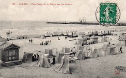 Calais - Panorama De La Plage Sur Les Jetées - Calais
