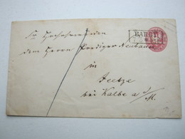 BARBY , Klarer Stempel Auf Brief - Postal  Stationery