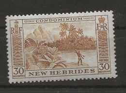 New Hebrides, 1957, SG  89, Mint Hinged - Neufs