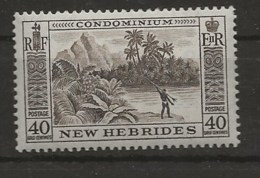 New Hebrides, 1957, SG  90, Mint Hinged - Neufs