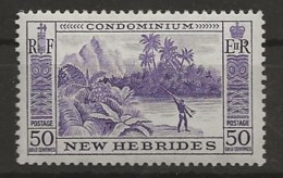 New Hebrides, 1957, SG  91, Mint Hinged - Neufs