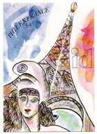 PhilexFrance 89. Bicentenaire De La Révolution Française. C. Postale, Illustration Tour Eiffel. - Marcophilie