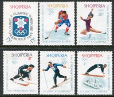 ALBANIA 1967 Winter Olympics MNH / **.  Michel 1233-38 - Albanië