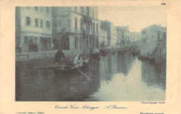 ITALIE Canale Vena CHIOGGIA Pittura Di Leonardo Bazzaro Fotocalcografia Fusetti - Chioggia