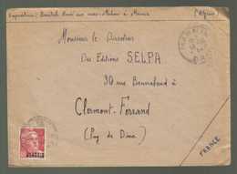 MARNIA - 30 Octobre 1946 - ORAN - Gandon 3f - Storia Postale