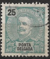 Ponta Delgada – 1897 King Carlos 25 Réis - Ponta Delgada