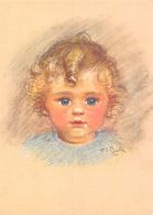 Pastèl Henriette Bolle Artiste Morgienne (1885-1957) - Morges  - Portrait Petite Fille  (10X15) - Port