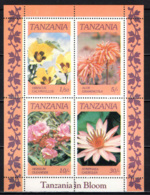 TANZANIA - 1986 - Indigenous Flowers - Souvenir Sheet - MNH - Tanzania (1964-...)