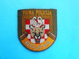 CROATIA ARMY - MILITARY POLICE 68. BOJNA Patch * Croatie Police Militaire Armee Ecusson Kroatien Militärpolizei Croazia - Police & Gendarmerie