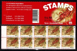New Zealand 1993 Endangered Species - Weta WWF Mint Booklet - Booklets