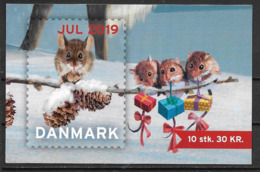 Vignettes De Noël Du Danemark 2019 Carnet De 10 - Variétés Et Curiosités