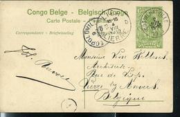 Carte Avec Vue N° 42 Vue 42 ( Le Lualaba)  Obl. Coquilhatville 02/07/1913  Pour Lier - Lierre  D D  Le 04/08/1913 - Enteros Postales