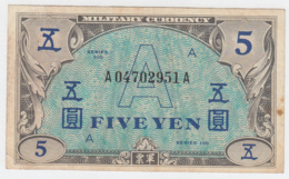 JAPAN 5 YEN 1946 VF Pick 68 - Japan