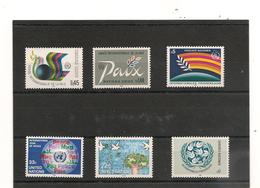 1986 ANNÉE INTERNATIONALE DE LA PAIX - New York/Geneva/Vienna Joint Issues