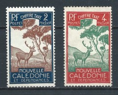 NUEVA CALEDONIA 1928 (O) USADOS MI-P19+P20 YT-T26+T27 CIERVO TAXES - Postage Due