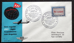 Greenland 1954 SAS First Flight Sdr. Strömfjord - Copenhagen 15-11-1954 Minr.13  ( Lot 190 ) - Lettres & Documents