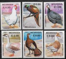 NICARAGUA  N° 1376/E * *  ( Cote 7.50e ) Oiseaux Poule Faisan Pintade Oie Dinde Canards - Canards