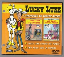 Lucky Luke DVD Vidéo Citel 2 Aventures Lucky Luke Contre Pat Poker Et Des Rails Sur La Prairie - Cassettes & DVD