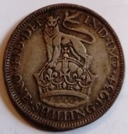 Grande Bretagne Great Britain Angleterre England 1934 1 Shilling George V - I. 1 Shilling