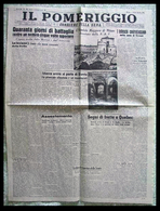 IL POMERIGGIO Corriere Della Sera (Milano) - 19 / 20 Agosto 1943 (Guerra In Sicilia - Cronaca Milanese) - Italienisch