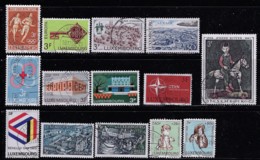 LUXEMBOURG 1967-1969 SCOTT 463...483 CANCELLED +B265,B267 CAT VALUE US$4.45 - Used Stamps