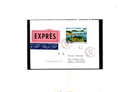 1971 New Caledonia -  FDC Expres Letter Send To Italy ,port Plaisance Nouméa  Entier As Scan - Brieven En Documenten